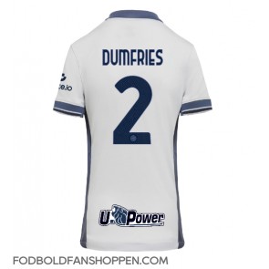 Inter Milan Denzel Dumfries #2 Udebanetrøje Dame 2024-25 Kortærmet